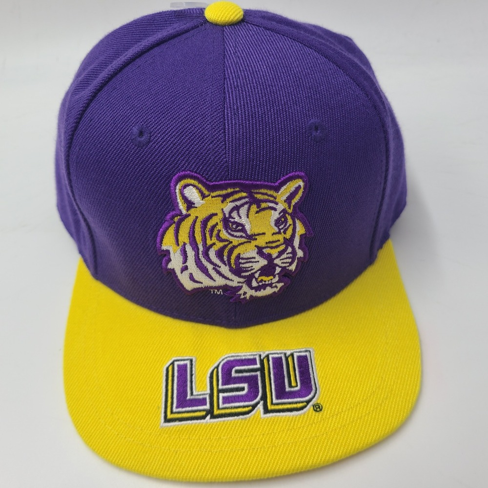 Youth LSU Tigers Hat Snapback Mitchell & Ness Purple Yellow NCAA University Boys